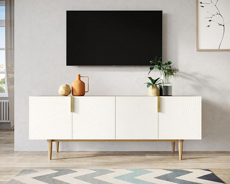 Комод под TV с четыремя дверками Line LN06/GR1/beige