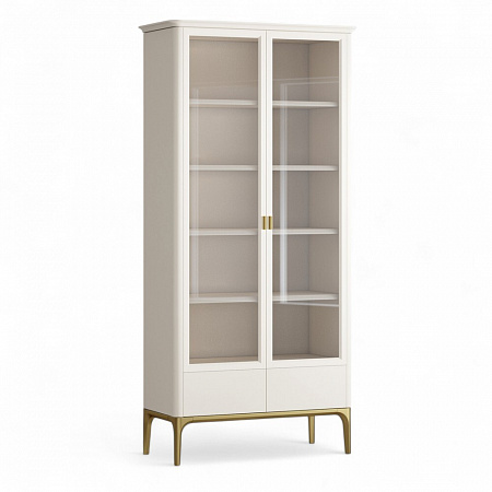 Primo gold Шкаф книжный 2 ящика Pr082B-gold