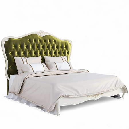 Atelier Gold Кровать с мягким изголовьем 180*200 A528-K02-G-B10
