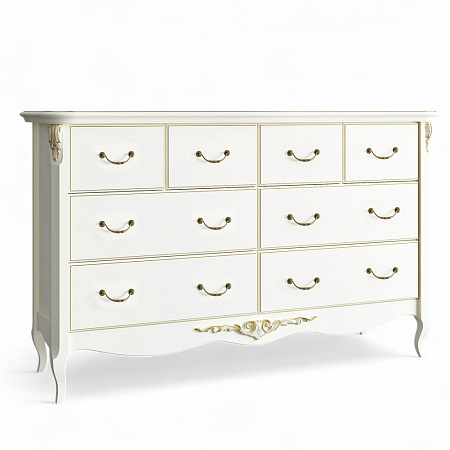Romantic Gold Комод широкий 8 ящиков R134-40-K02-G