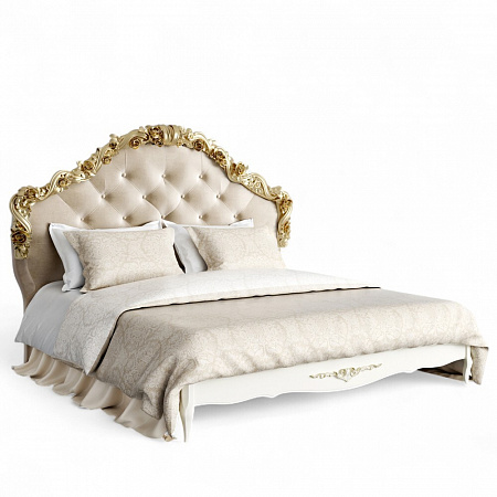 Romantic Кровать с мягким изголовьем 180*200 R418-K02-GG-B01