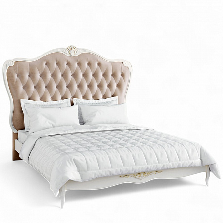 Atelier Gold Кровать с мягким изголовьем 160*200 A526-K02-G-B01
