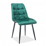 Стул кухонный Signal CHIC Velvet Bluvel 78 (зеленый/черный) CHICVCZ78