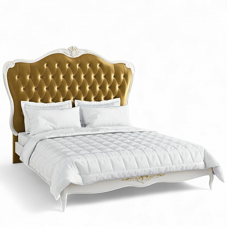 Atelier Gold Кровать с мягким изголовьем 160*200 A526-K02-G-B15