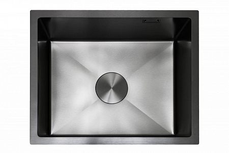 Кухонная мойка из нержавейки BLANTEK LS-5444B Nano black 5444223