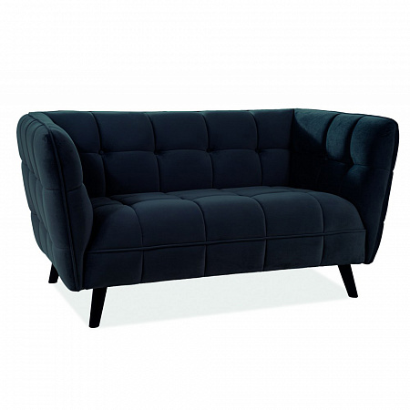 Диван Signal CASTELLO 2 Velvet Bluvel 19 (черный) CASTELLO2V19