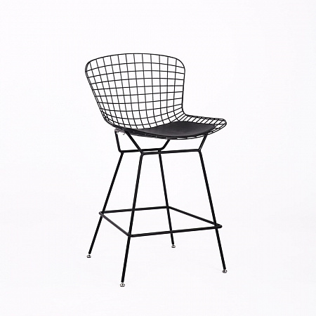 Стул полубарный Bertoia Черный