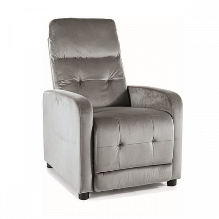 Кресло SIGNAL OTUS Velvet Bluvel 14 раскладное (серый) OTUSVSZ