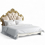 Romantic Gold Кровать с мягким изголовьем 160*200 R566D-K02-GG-B01