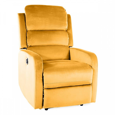 Кресло Signal PEGAZ VELVET BLUVEL 68 раскладное (карри) PEGAZVCU