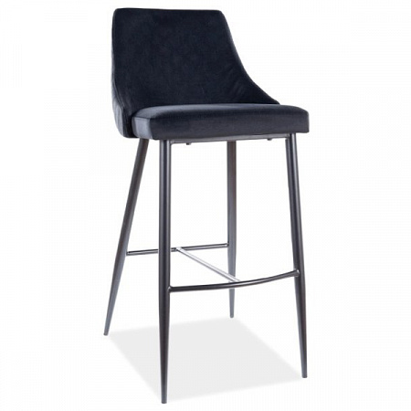 Барный стул Signal PIANO B H-2 VELVET (черный) PIANOBH2VCC