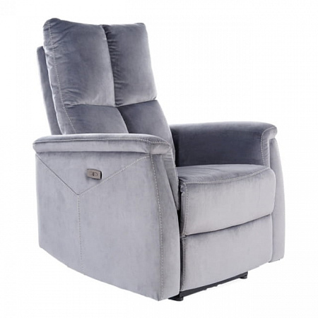 Кресло Signal NEPTUN VELVET BLUVEL 14 раскладное (серый) NEPTUNVSZ