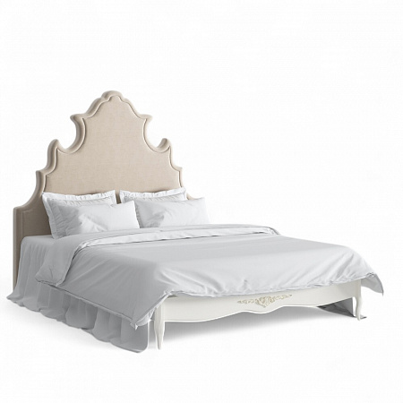 Romantic Gold Кровать с мягким изголовьем 160*200 R696-K02-G-B01