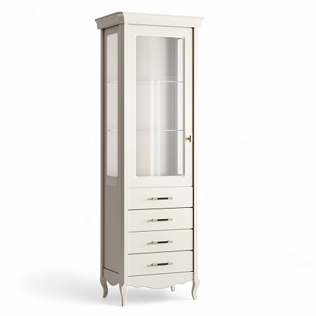 Ballette RAL 9001 Витрина стеклянная левая L BA489E-K07