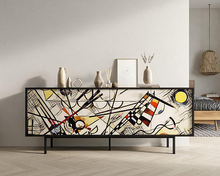 Комод с четыремя дверками Emerson by Kandinsky арт EM01/Print_01
