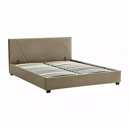 Кровать SIGNAL COLUMBIA Velvet Bluvel 28 бежевый, 160/200 COLUMBIAV160BE