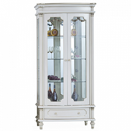 Витрина 2-дверная Astoria White 8305C6201