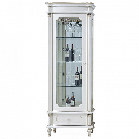 Витрина 1-дверная Astoria White 8305C6101 левая