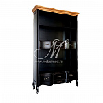 Стеллаж DF891 (A08 S01) A08 Шато+S01 черный с эффектом старения