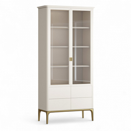 Primo gold Шкаф книжный 4 ящика Pr082C-gold