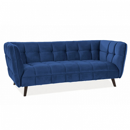 Диван Signal CASTELLO 3 Velvet Bluvel 86 (темно-синий) CASTELLO3V86