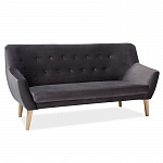 Диван Signal NORDIC 3 Velvet Bluvel 14 (серый) NORDIC3V14