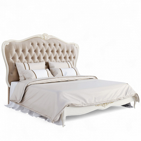 Atelier Gold Кровать с мягким изголовьем 180*200 A528-K02-G-B01