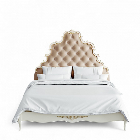 Atelier Gold Кровать с мягким изголовьем 160*200 A426-K02-G-B01