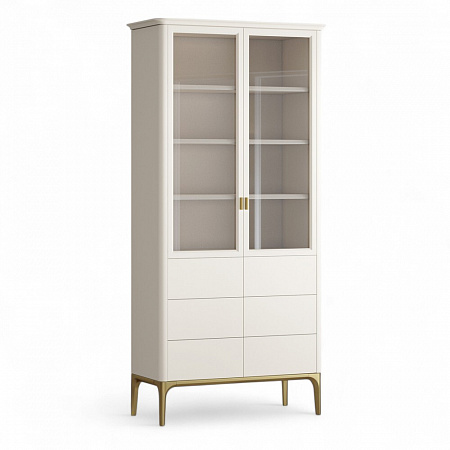 Primo gold Шкаф книжный 6 ящиков Pr082D-gold