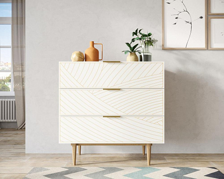 Комод с тремя ящиками Line LN12/GR1/beige
