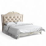 Romantic Gold Кровать с мягким изголовьем 160*200 R556DY-K02-AG-B01