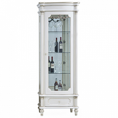 Витрина 1-дверная Astoria White 8305C6101 правая