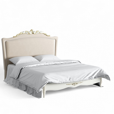 Romantic Gold Кровать с мягким изголовьем 180*200 R558D-K02-AG-B01