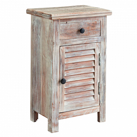 Тумба Charlowe B013-292 белая с 1 ящиком и 1 дверцей