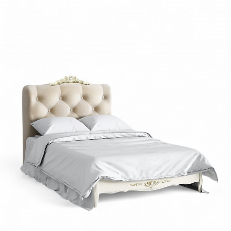 Romantic Gold Кровать с мягким изголовьем 120*200 R712D-K02-AG-B01