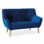 Диван Signal NORDIC 2 Velvet Bluvel 86 (синий) NORDIC2V86