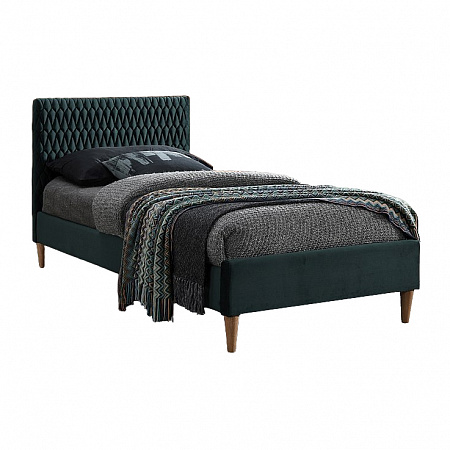 Кровать Signal AZURRO VELVET BLUVEL 78 (зеленый/дуб) 90/200 AZURROV90ZD