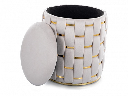 Пуф Signal TIARA Velvet (светло-бежевый) TIARAVJBE