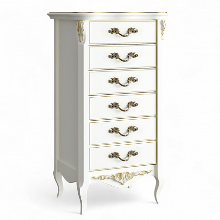 Atelier Gold Комод высокий 6 ящиков APg108-K02-G