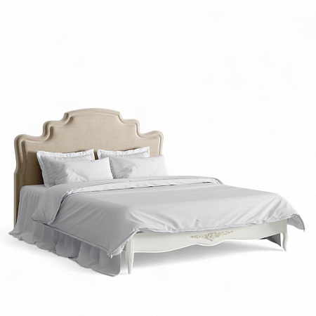 Romantic Gold Кровать с мягким изголовьем 160*200 R636-K02-G-B01