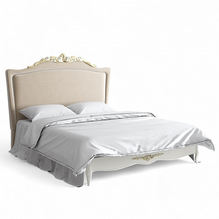 Romantic Gold Кровать с мягким изголовьем 160*200 R556D-K02-AG-B01