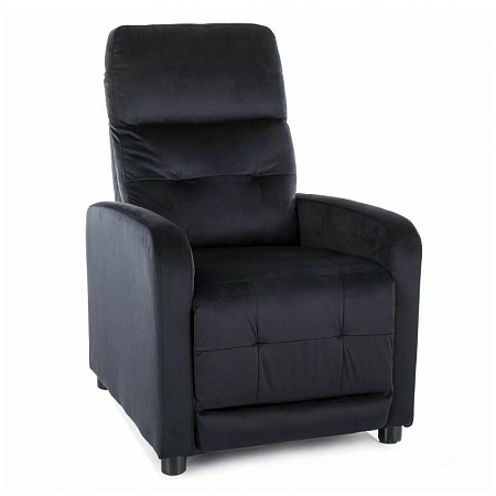 Кресло SIGNAL OTUS Velvet Bluvel 19 раскладное, черный OTUSVC