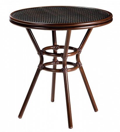 Стол Патонг Glass Rattan D-70